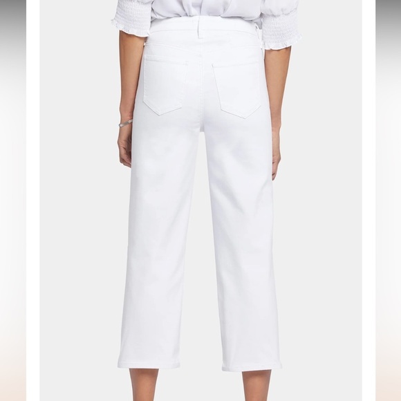 NWT! NYDJ White Joni Relaxed Denim Capri Jeans 4 Not Your Daughter's Jeans - Picture 2 of 9